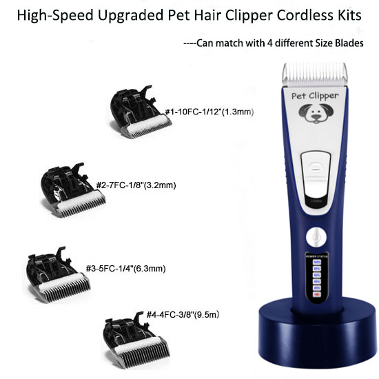 Best Pet Hair Clipper Sets With 4 Blades Including 10fc 7fc