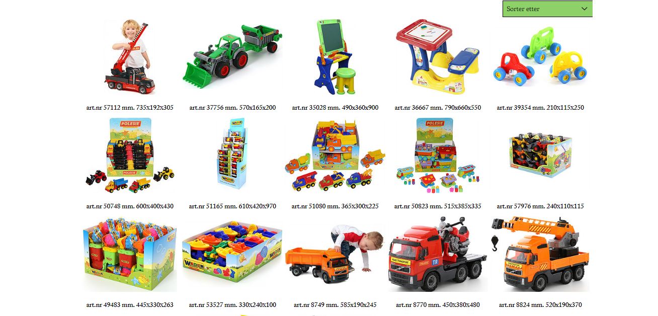 all kind of toys